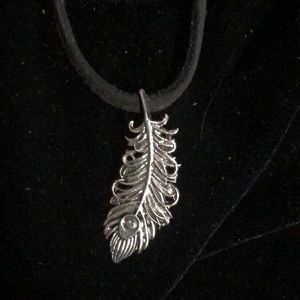 Silver Feather Necklace